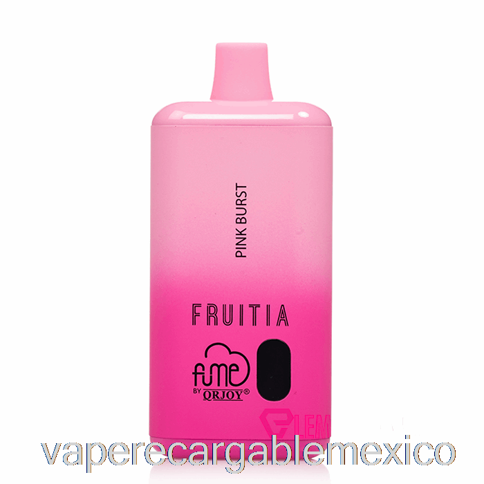 Vape Recargable Fruitia X Fume 8000 Desechable Rosa Burst